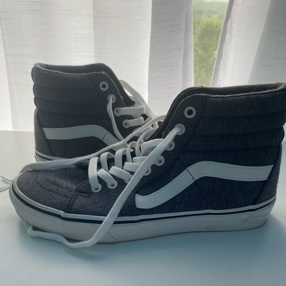 Gray Felted Hightop Vans